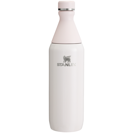 Stanley Leak Proof 20 OZ All Day Slim Bottle with removable collar in Rose Quartz Gloss