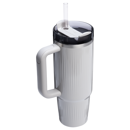 Stanley 30 OZ Quencher Fluted Insulate Tumbler In Ash Grey