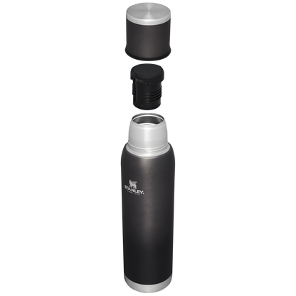 Stanley 1.1 QT Adventure To Go Bottle with Insulated lid in Charcoal Black