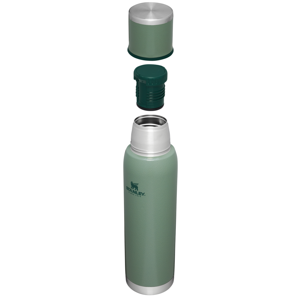 Stanley 1.1 QT Adventure To Go Bottle with Insulated lid in Hammertone Green