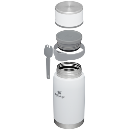 Stanley 36 oz To-Go Food Jar with Spork in Polar White