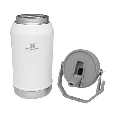 Stanley IceFlow 64 oz Stainless Steel Tumbler in Polar White with flip straw lid