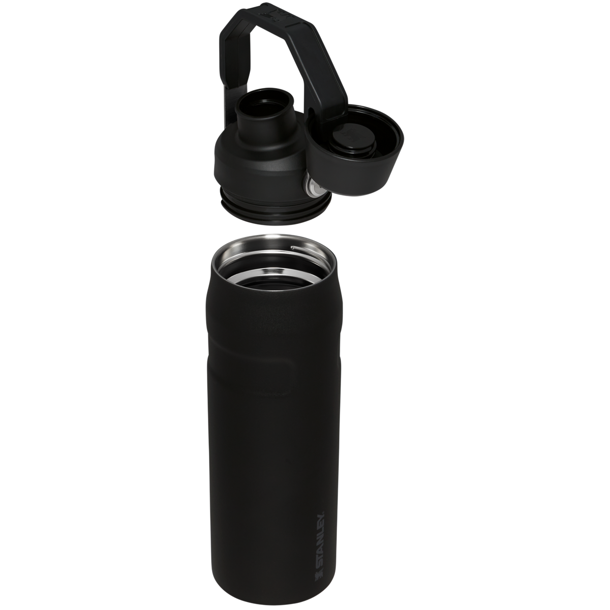 Stanley IceFlow Water Bottle with Fast Flow Lid 24 OZ In Black