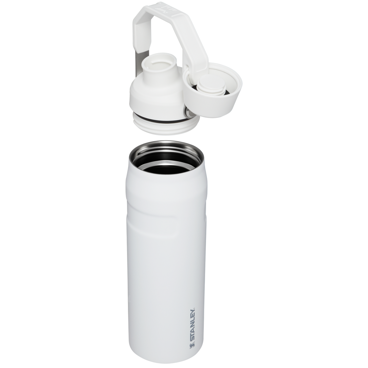 Stanley IceFlow Water Bottle with Fast Flow Lid 24 OZ In Polar White