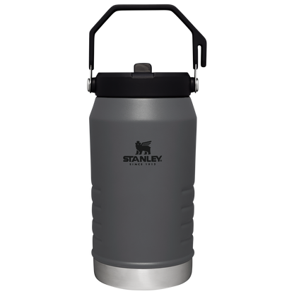 Stanley IceFlow 64 oz Stainless Steel Tumbler in Charcoal Black with flip straw lid