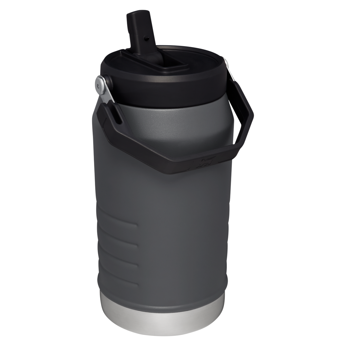 Stanley IceFlow 64 oz Stainless Steel Tumbler in Charcoal Black with flip straw lid