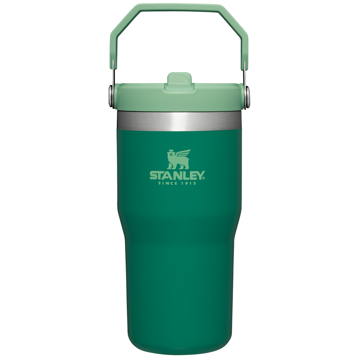 Stanley The IceFlow FlipStraw Tumbler Water Bottle 20 OZ In Jade