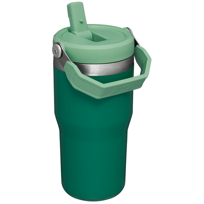 Stanley The IceFlow FlipStraw Tumbler Water Bottle 20 OZ In Jade