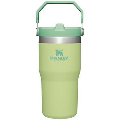 Stanley The IceFlow FlipStraw Tumbler Water Bottle 20 OZ In Citron