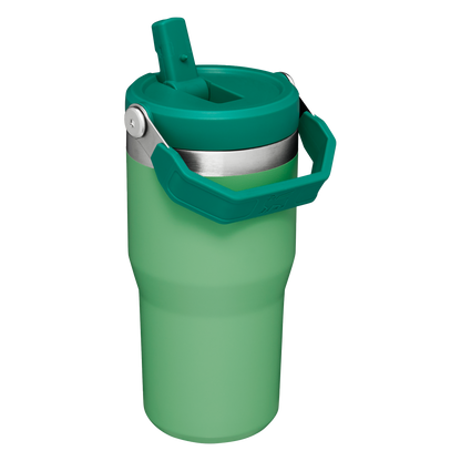 Stanley The IceFlow FlipStraw Tumbler Water Bottle 20 OZ In Jade