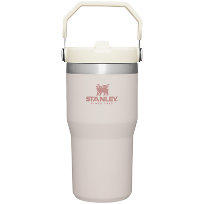 Stanley The IceFlow FlipStraw Tumbler Water Bottle 20 OZ In Rose Quartz
