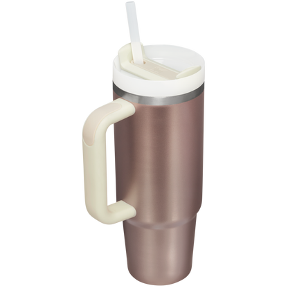 Stanley Quencher H2.0 Flowstate Tumbler 30 oz Cup In Rose Quartz Glow