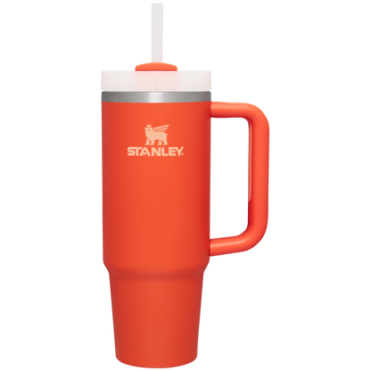 Stanley Quencher H2.0 Flowstate Tumbler 30 oz Cup In Tigerlily Orange