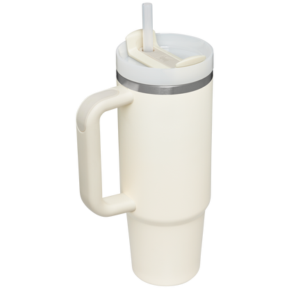 Stanley Quencher H2.0 Flowstate Tumbler 30 oz Cup In Cream White
