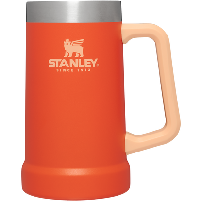 Stanley Heavy Duty Big Grip 24 oz Beer Stein in Tigerlily Orange