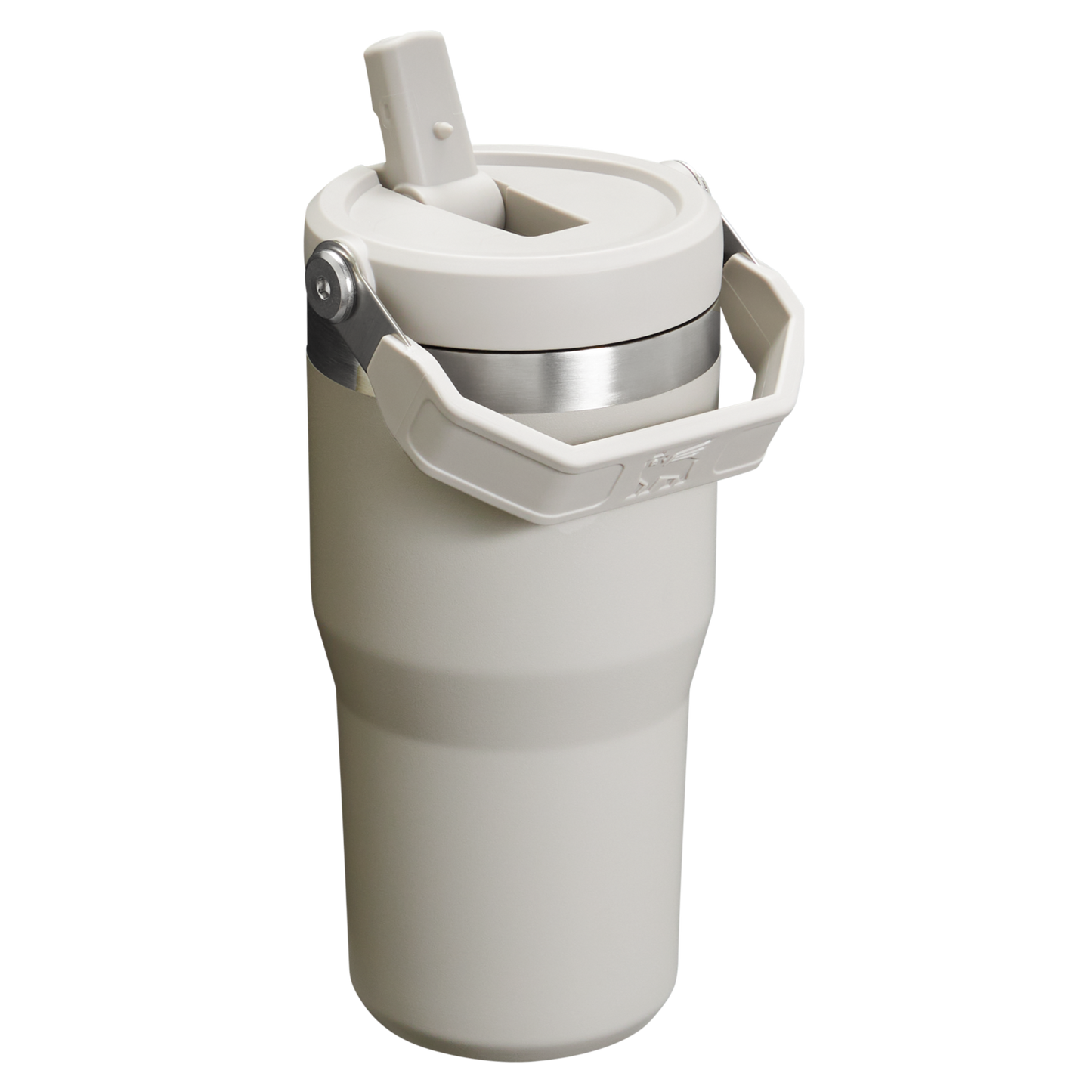 Stanley The IceFlow FlipStraw Tumbler Water Bottle 20 OZ In Ash Grey