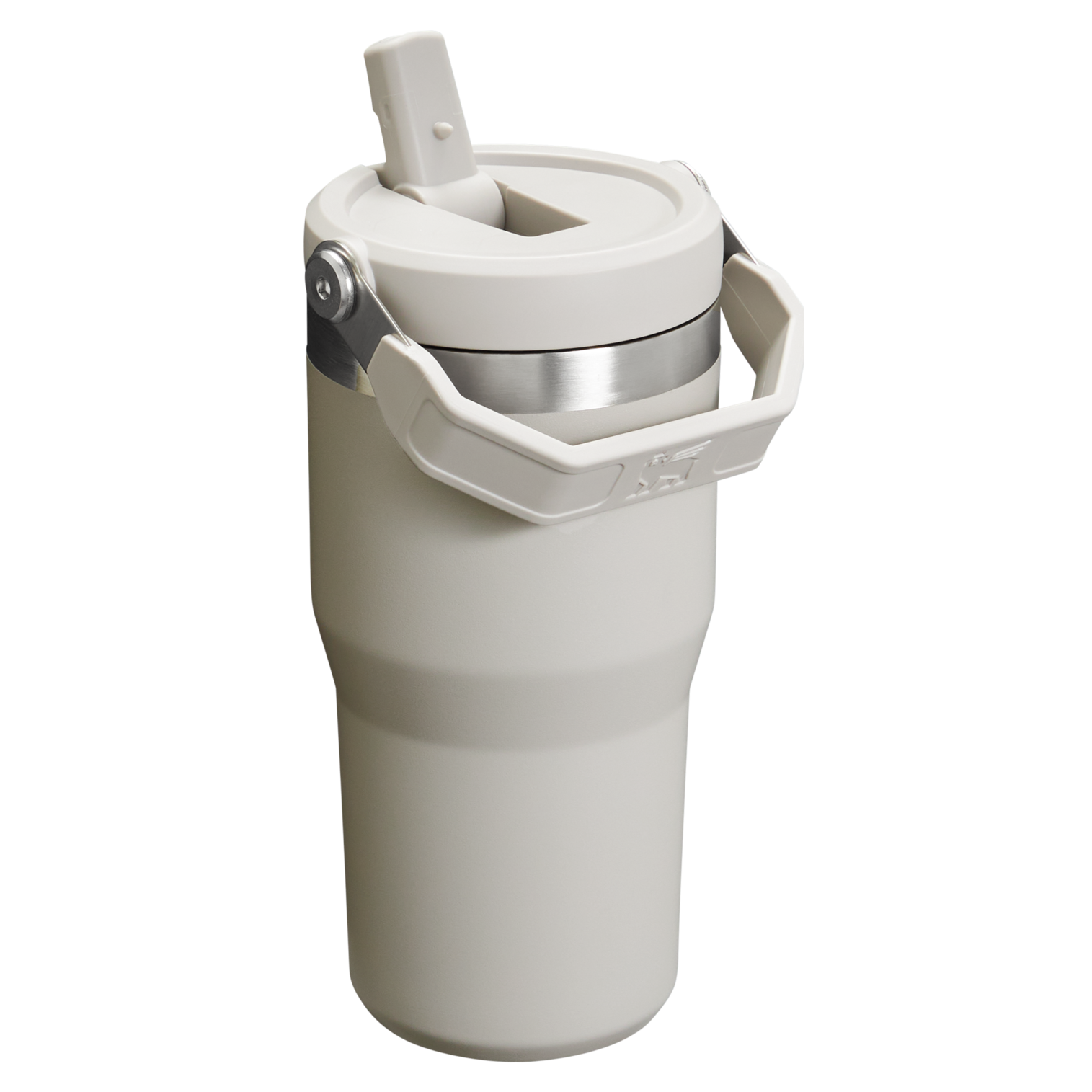 Stanley The IceFlow FlipStraw Tumbler Water Bottle 20 OZ In Ash Grey