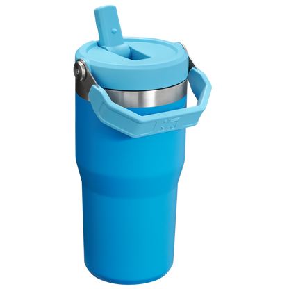 Stanley The IceFlow FlipStraw Tumbler Water Bottle 20 OZ In Azure Blue