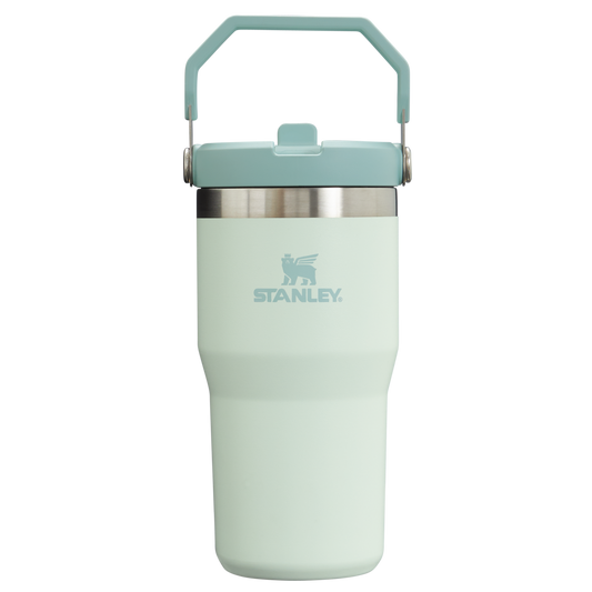 Stanley The IceFlow FlipStraw Tumbler Water Bottle 20 OZ In Mist Green