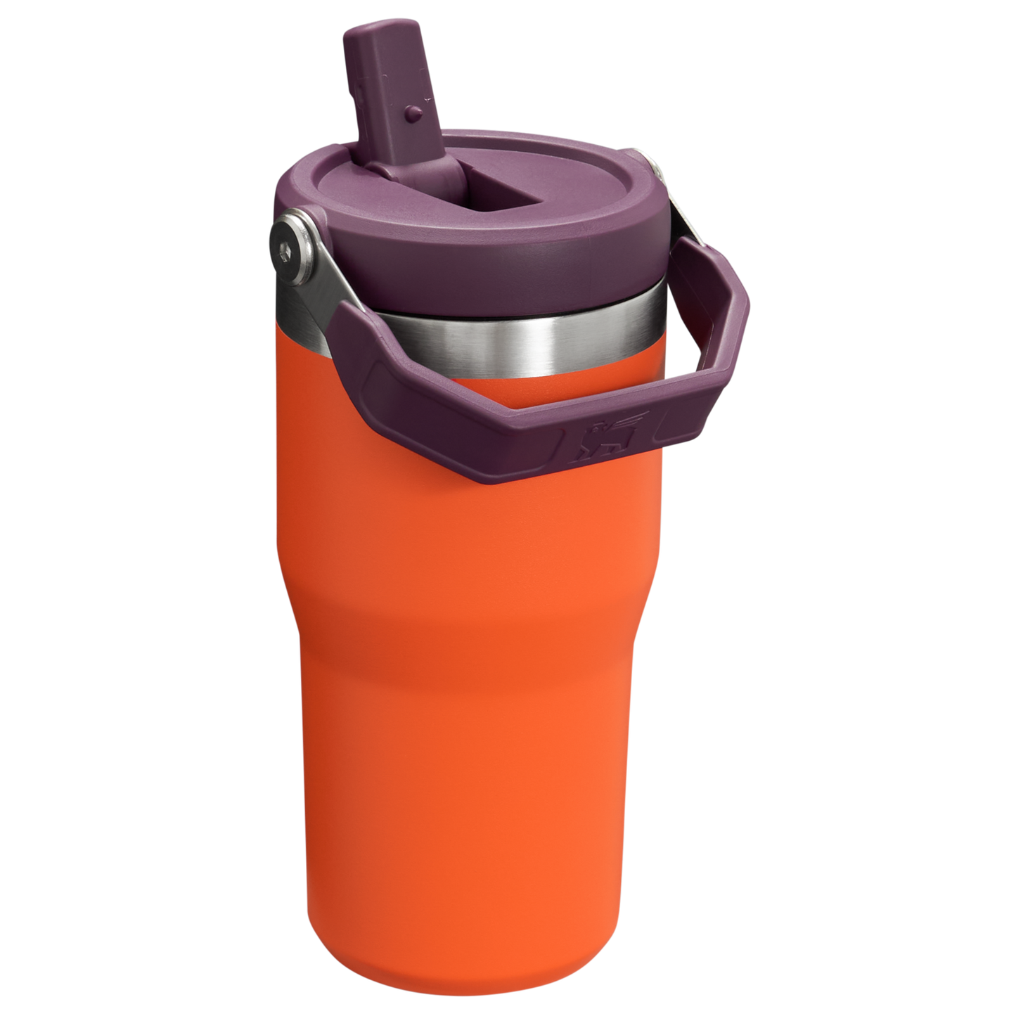 Stanley The IceFlow FlipStraw Tumbler Water Bottle 20 OZ In Tigerlily Orange