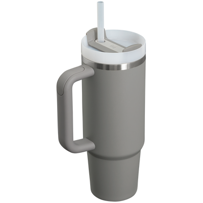 Stanley Quencher H2.0 Flowstate Tumbler 30 oz Cup In Stone Grey