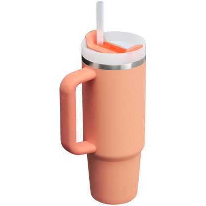 Stanley Quencher H2.O FlowState Tumbler Cup 30 OZ In Nectarine Orange