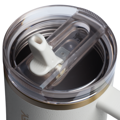 The Stanley Quencher ProTour Flip Straw Insluated Tumbler 40 Oz in Cream Moon White