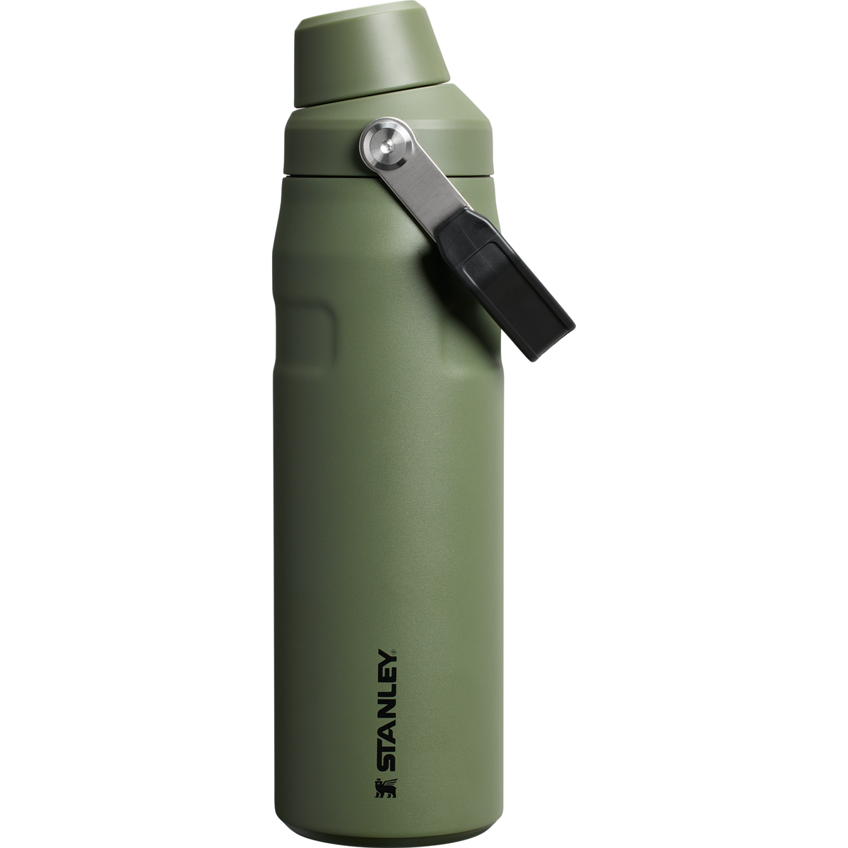 Stanley IceFlow Water Bottle with Fast Flow Lid 24 OZ In Dried Pine Green