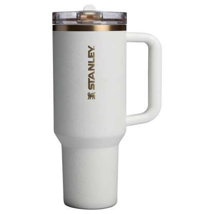 The Stanley Quencher ProTour Flip Straw Insluated Tumbler 40 Oz in Cream Moon White