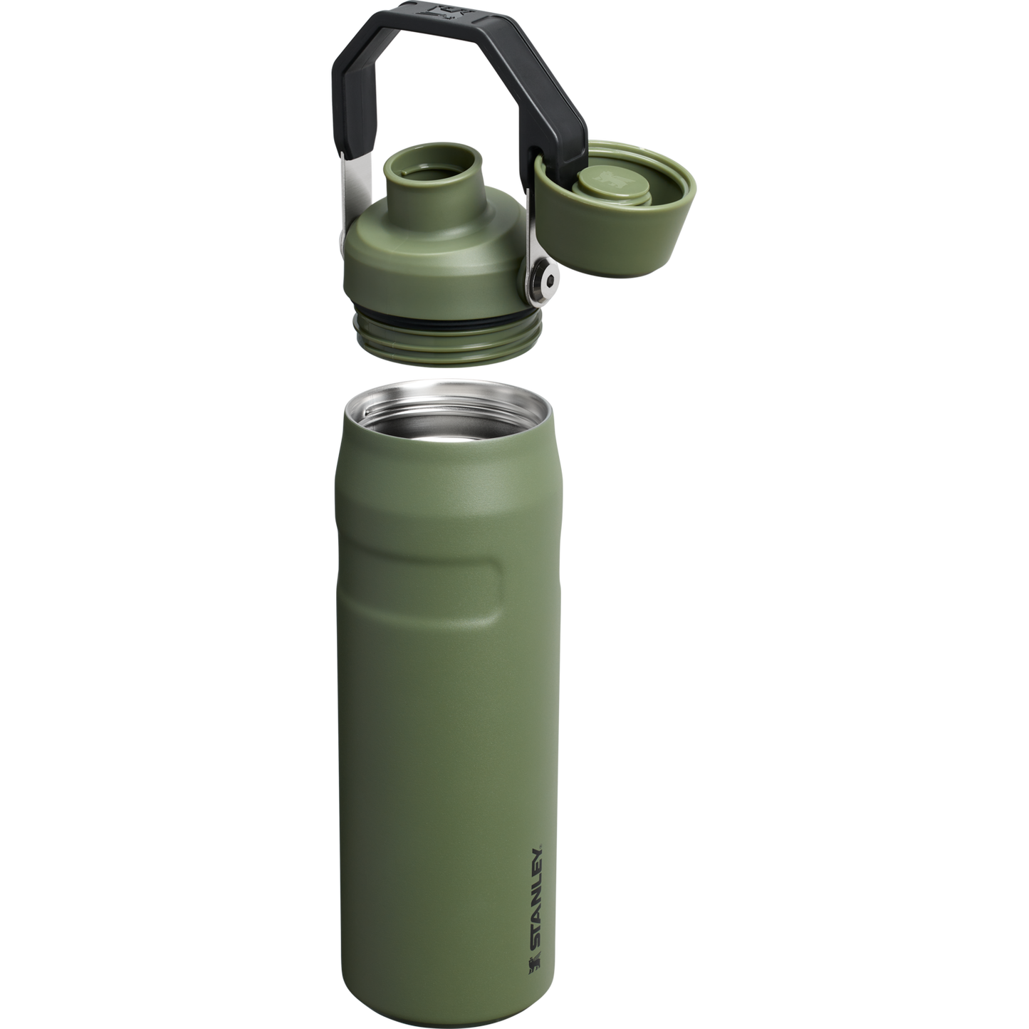 Stanley IceFlow Water Bottle with Fast Flow Lid 24 OZ In Dried Pine Green