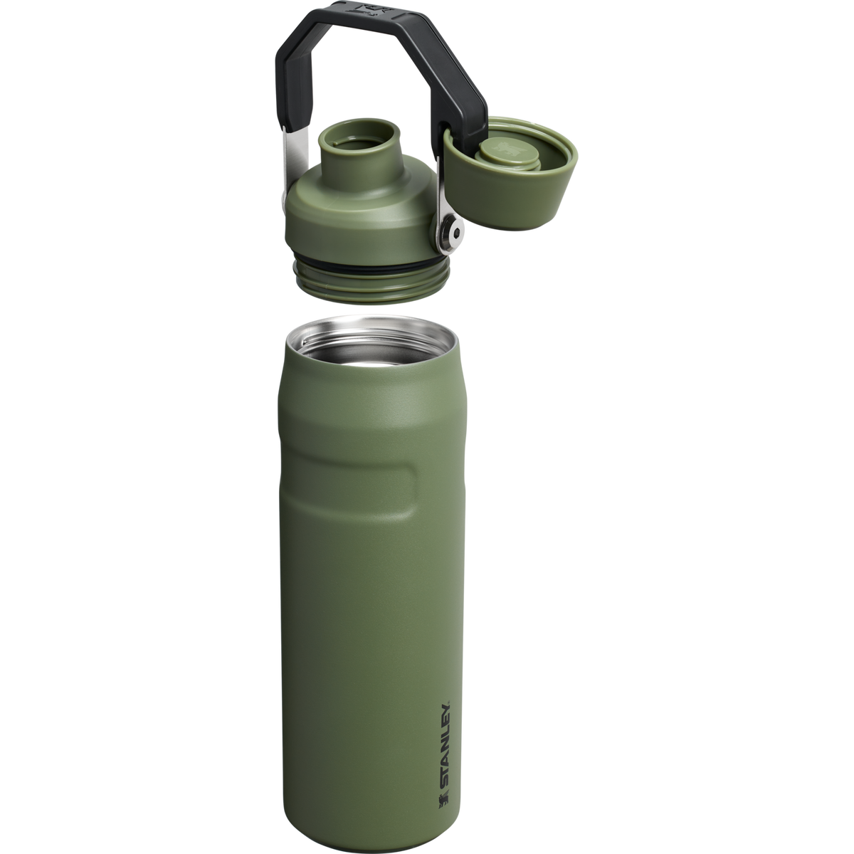 Stanley IceFlow Water Bottle with Fast Flow Lid 24 OZ In Dried Pine Green