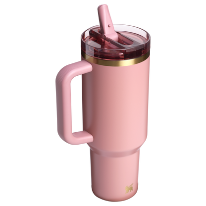 The Stanley Quencher ProTour Flip Straw Insluated Tumbler 40 Oz in Antique Pink