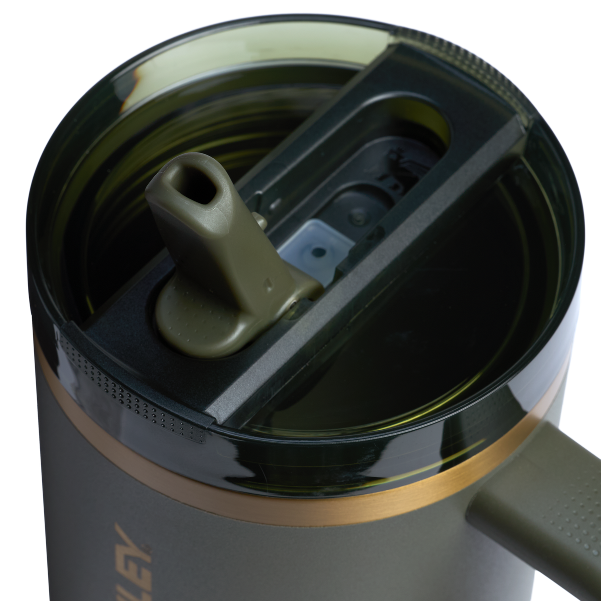 The Stanley Quencher ProTour Flip Straw Insluated Tumbler 40 Oz in Cyprus Green