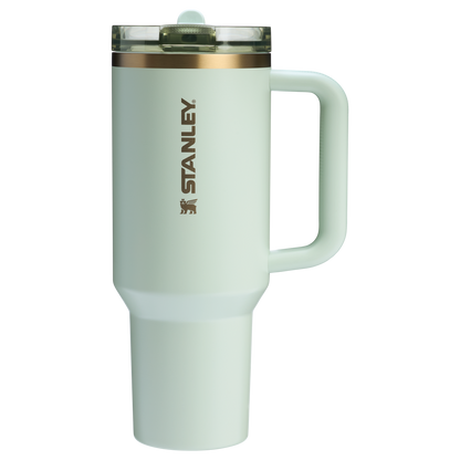 The Stanley Quencher ProTour Flip Straw Insluated Tumbler 40 Oz in Gilded Celadon