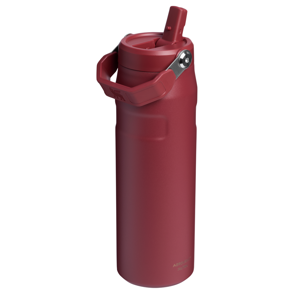 Stanley IceFlow Aerolight Bottle With Flip Straw 24 OZ In Gilded Pomegranate Red