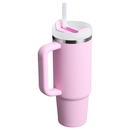 Stanley Quencher H2.O FlowState Tumbler Cup 30 OZ In Cherry Blossom Pink