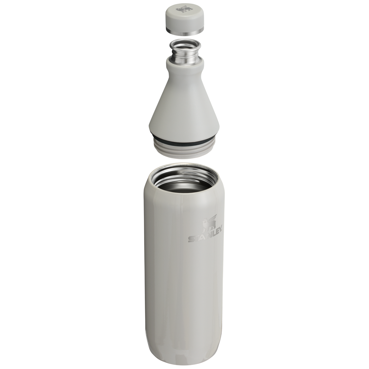 Stanley Leak Proof 20 OZ All Day Slim Bottle with removable collar in Ash Gloss