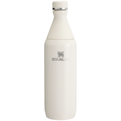 Stanley Leak Proof 20 OZ All Day Slim Bottle with removable collar in Cream Gloss