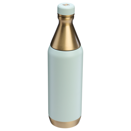 Stanley All Day Slim Water Bottle 20 OZ In Gilded Celadon Blue