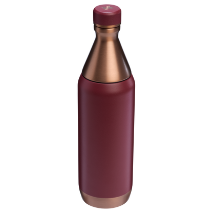 Stanley All Day Slim Water Bottle 20 OZ In Gilded Pomegranate Red