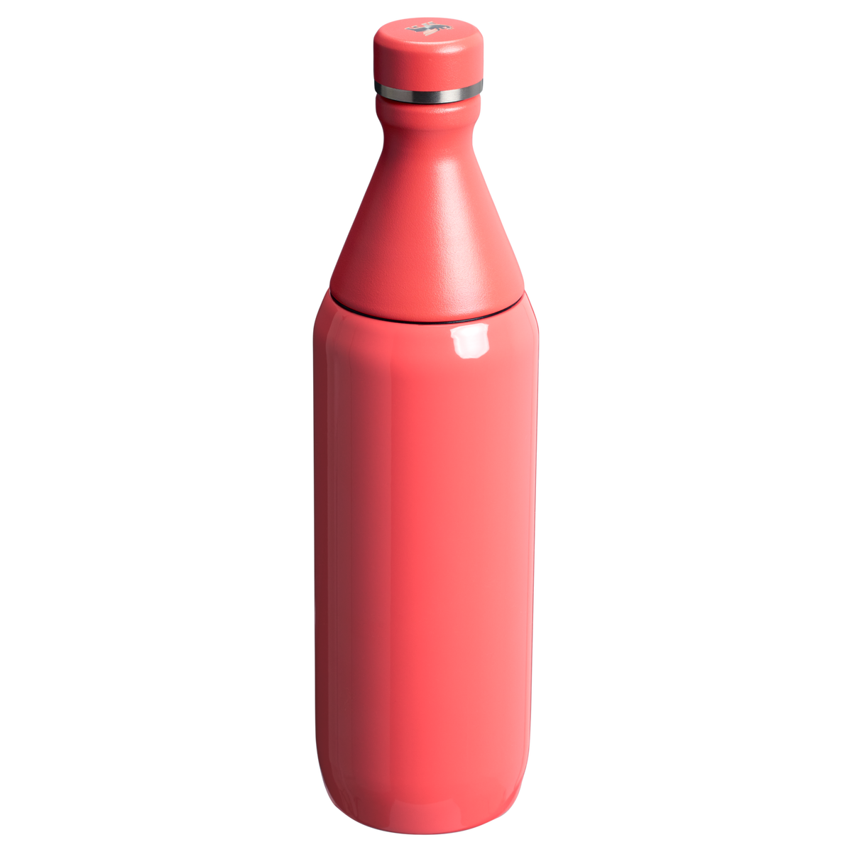 Stanley All Day Slim Water Bottle 20 OZ In Hot Coral Gloss