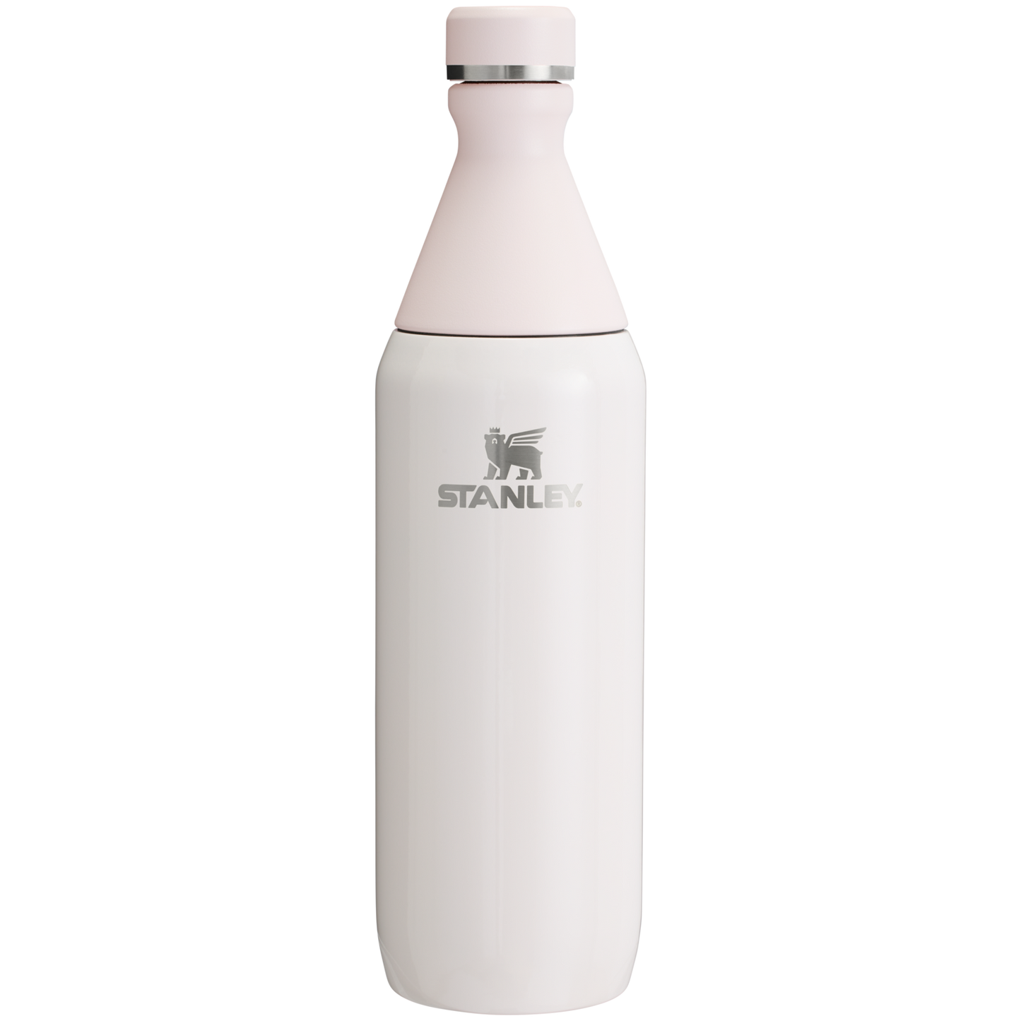 Stanley Leak Proof 20 OZ All Day Slim Bottle with removable collar in Rose Quartz Gloss