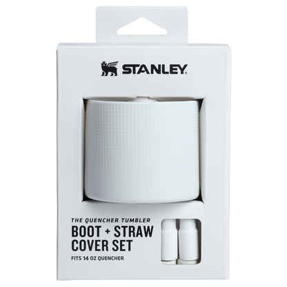 Stanley Quencher Boot And Straw Cover Set For 14 OZ Cups In Pale Stone