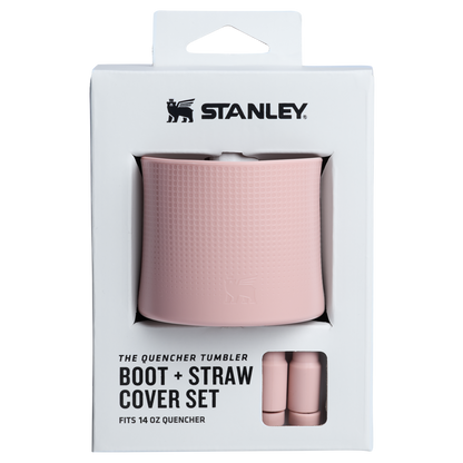 Stanley Quencher Boot And Straw Cover Set For 14 OZ Cups In Pink Dusk