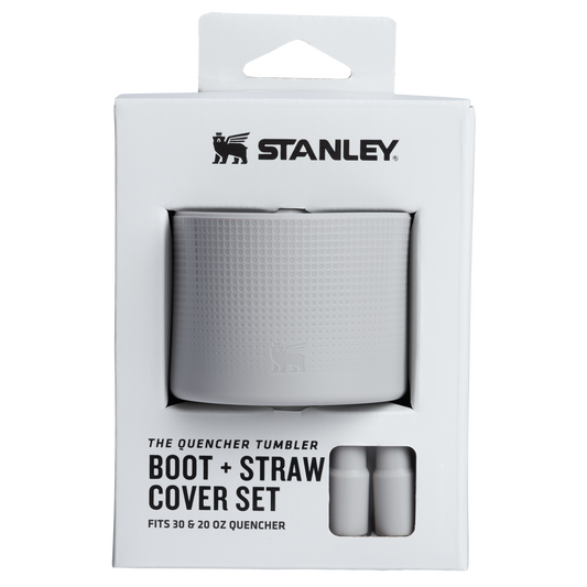 The Quencher Tumbler Boot 30 - 20OZ & Straw Cover Set In Ash Grey