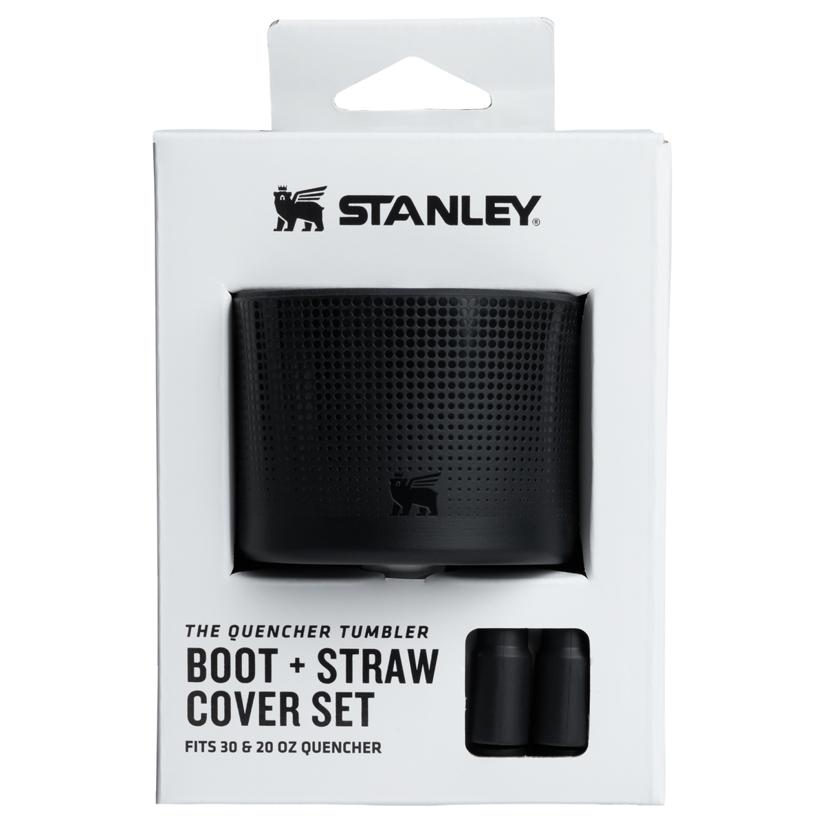 The Quencher Tumbler Boot 30 - 20OZ & Straw Cover Set In Black