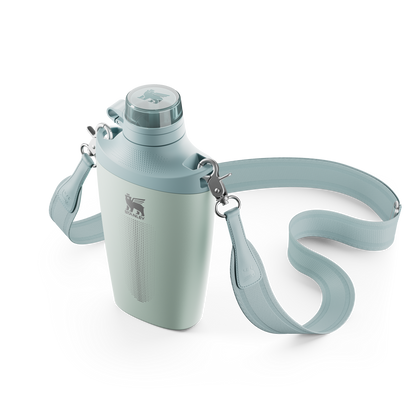 Stanley Crossbody Water Bottle in Seafoam