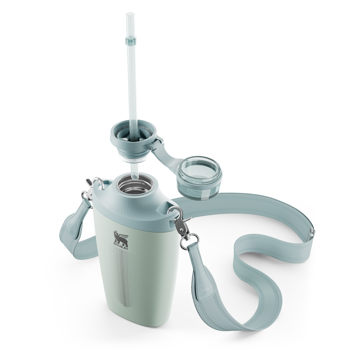 Stanley Crossbody Water Bottle in Seafoam