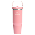 Stanley 30 OZ IceFlow Flip Straw Stainless Steel Tumbler In Pink Mesa