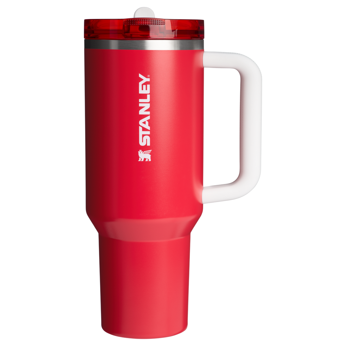 Stanley Arsenal Collab 40 OZ Quencher ProTour Stainless Steel Tumbler In Arsenal DNA Red With Flip Straw Lid & Handle